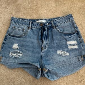 Bullhead Denim Ripped Shorts